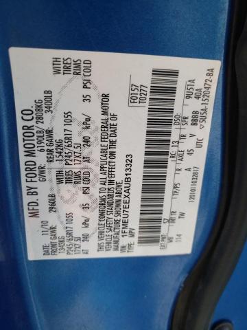Photo 10 from auction – 2010 FORD EXPLORER E with VIN 1FMEU7EEXAUB13323