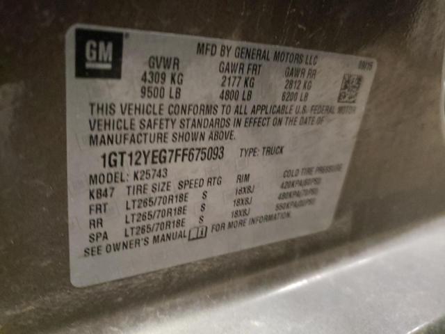 Photo 10 from auction – 2015 GMC SIERRA K25 with VIN 1GT12YEG7FF675093