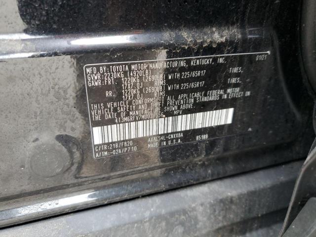 Photo 10 from auction – 2021 TOYOTA RAV4 LE with VIN 4T3M6RFV7MU030556