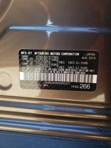 Photo 10 from auction – 2017 MITSUBISHI OUTLANDER with VIN JA4AD3A35HZ002377