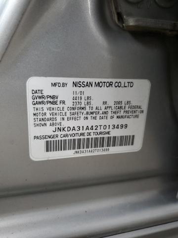 Photo 10 from auction – 2002 INFINITI I35 with VIN JNKDA31A42T013499