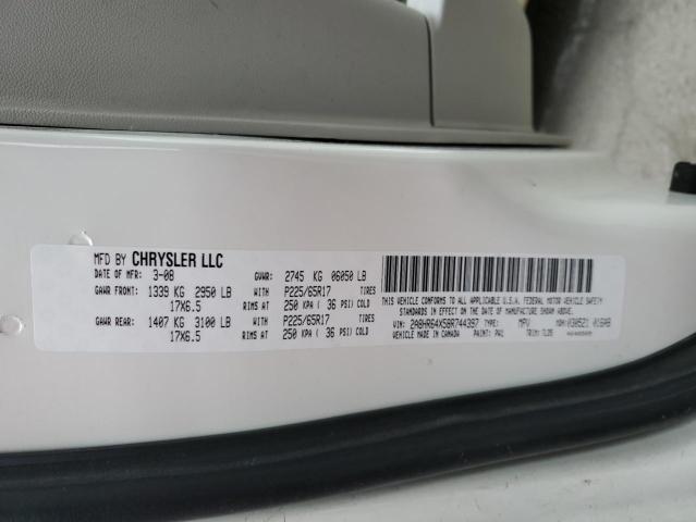 Photo 10 from auction – 2008 CHRYSLER TOWN & COU with VIN 2A8HR64X58R744397