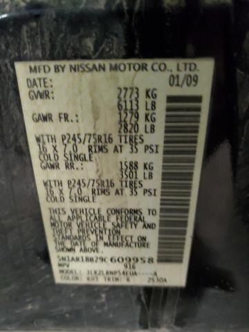 Photo 10 from auction – 2009 NISSAN PATHFINDER with VIN 5N1AR18B29C609958