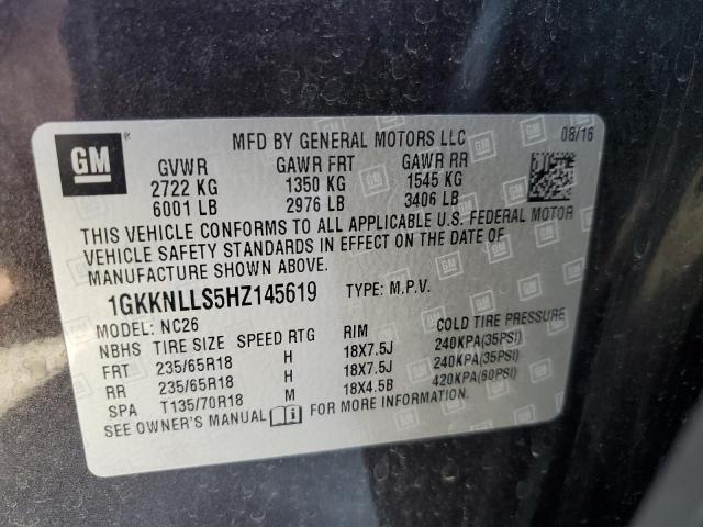 Photo 10 from auction – 2017 GMC ACADIA SLE with VIN 1GKKNLLS5HZ145619