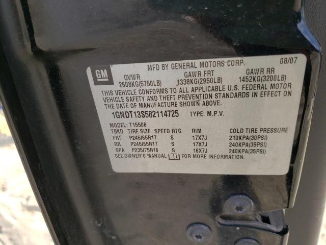 Photo 10 from auction – 2008 CHEVROLET TRAILBLAZE with VIN 1GNDT13S582114725