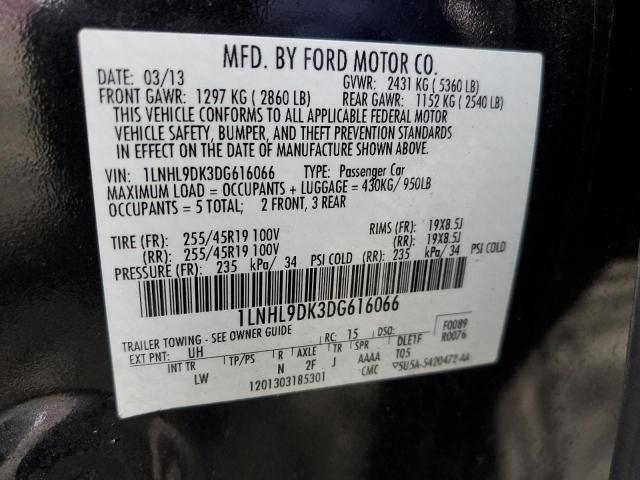 Photo 10 from auction – 2013 LINCOLN MKS with VIN 1LNHL9DK3DG616066