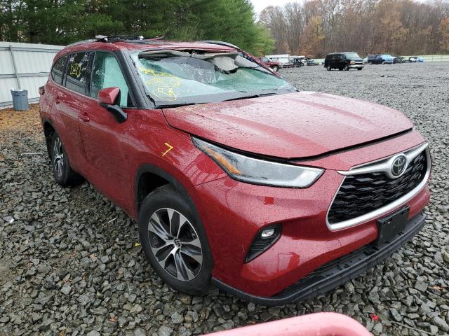 TOYOTA HIGHLANDER 2021 with VIN 5TDGZRBH3MS528291 - Photo from auction