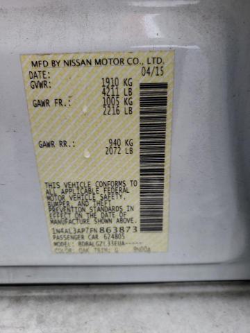 Photo 10 from auction – 2015 NISSAN ALTIMA 2.5 with VIN 1N4AL3AP7FN863873