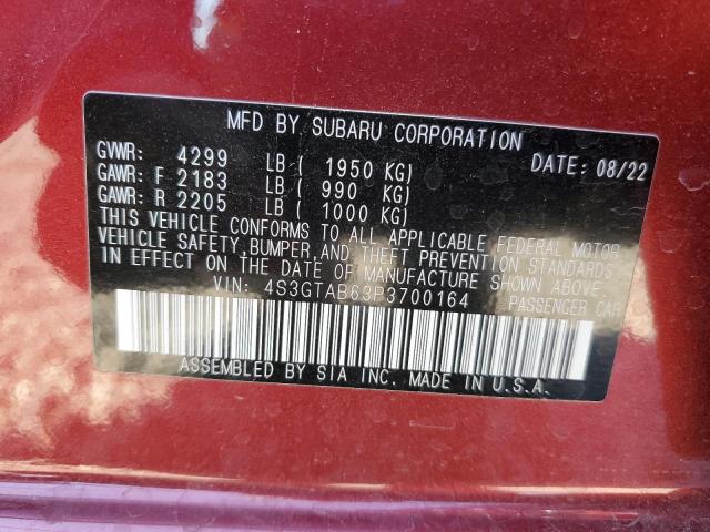 Photo 10 from auction – 2023 SUBARU IMPREZA with VIN 4S3GTAB63P3700164