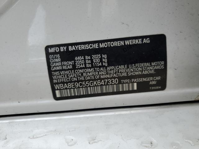 Photo 10 from auction – 2016 BMW 328 I SULE with VIN WBA8E9C55GK647330