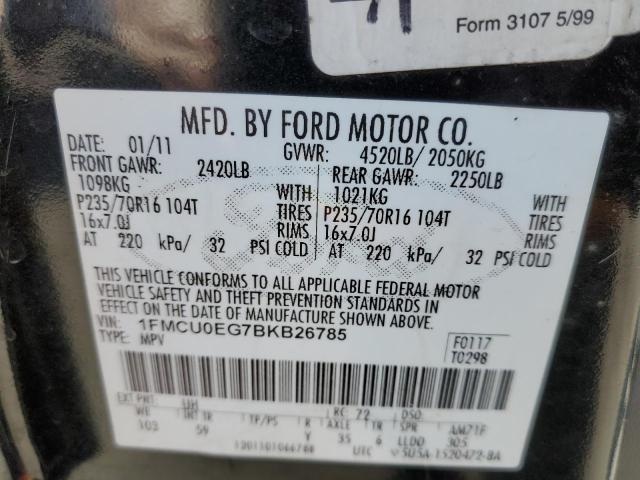 Photo 10 from auction – 2011 FORD ESCAPE LIM with VIN 1FMCU0EG7BKB26785