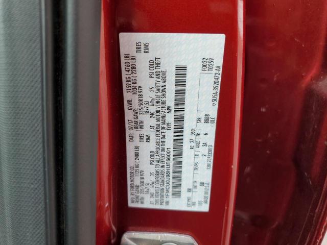 Photo 10 from auction – 2017 FORD ESCAPE TIT with VIN 1FMCU0J98HUE66001
