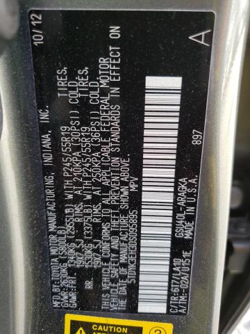 Photo 10 from auction – 2013 TOYOTA HIGHLANDER with VIN 5TDYK3EH3DS095895