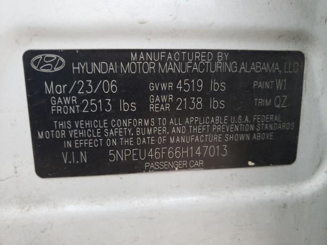 Photo 10 from auction – 2006 HYUNDAI SONATA GL with VIN 5NPEU46F66H147013