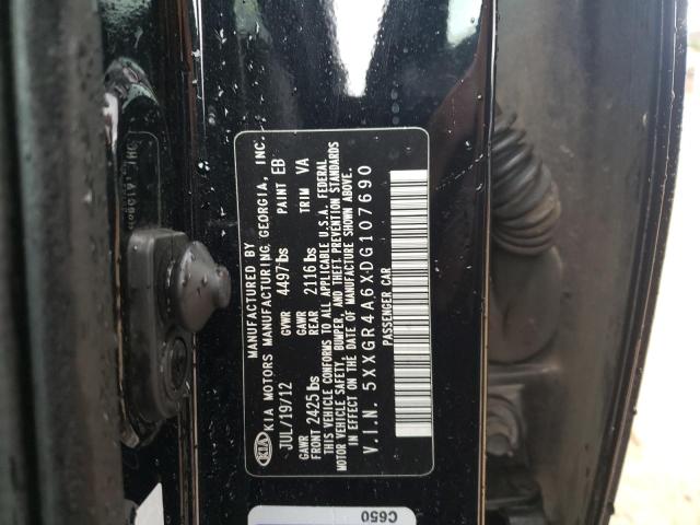 Photo 10 from auction – 2013 KIA OPTIMA SX with VIN 5XXGR4A6XDG107690