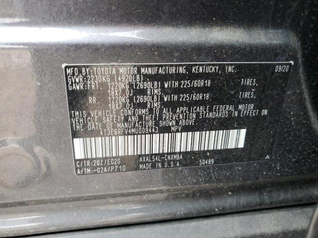 Photo 10 from auction – 2021 TOYOTA RAV4 XSE with VIN 4T3E6RFV4MU009443