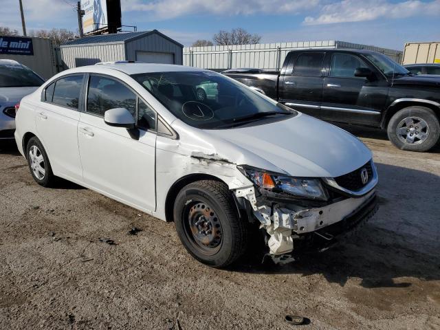 HONDA CIVIC LX 2013 with VIN 19XFB2F58DE057661 - Photo from auction