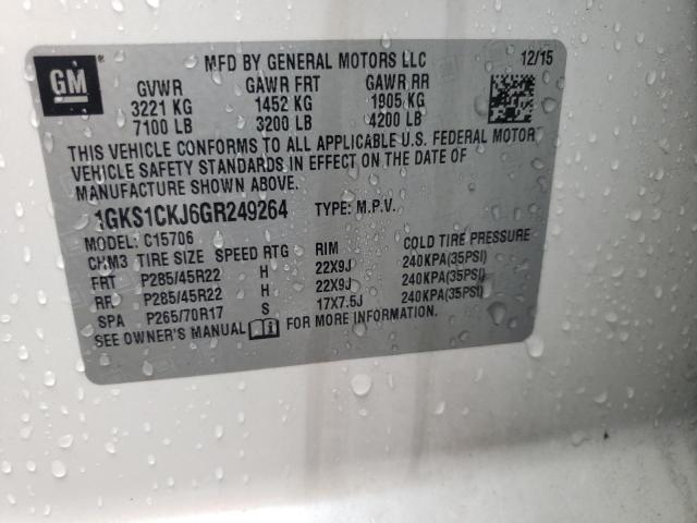 Photo 10 from auction – 2016 GMC YUKON DENA with VIN 1GKS1CKJ6GR249264