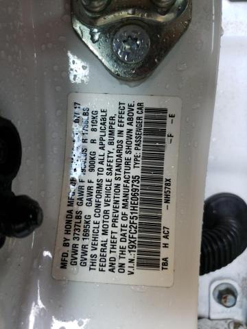 Photo 10 from auction – 2017 HONDA CIVIC LX with VIN 19XFC2F51HE069735