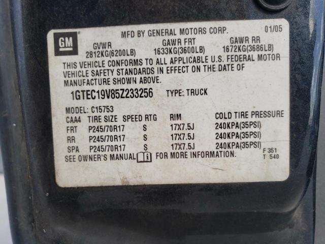 Photo 10 from auction – 2005 GMC NEW SIERRA with VIN 1GTEC19V85Z233256