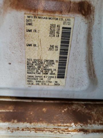 Photo 10 from auction – 2015 NISSAN ALTIMA 2.5 with VIN 1N4AL3APXFC473863