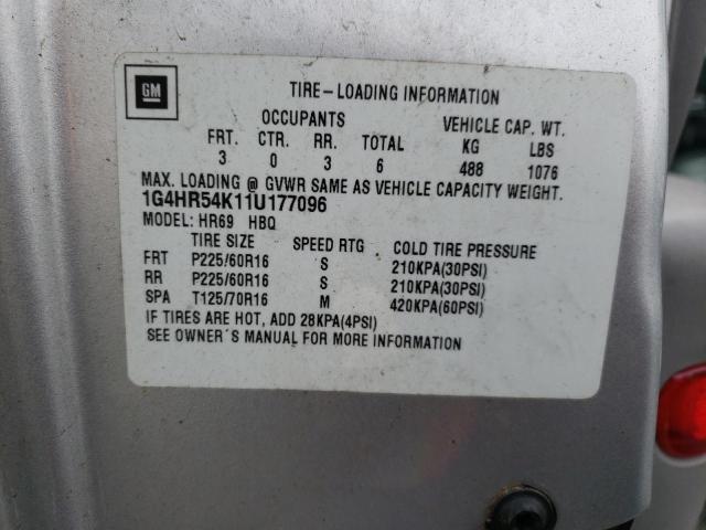 Photo 10 from auction – 2001 BUICK LESABRE LI with VIN 1G4HR54K11U177096