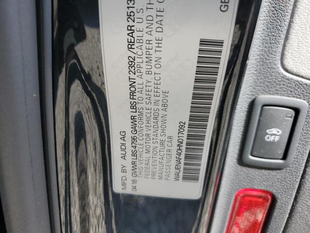 Photo 10 from auction – 2017 AUDI A4 PREMIUM with VIN WAUENAF40HN017092