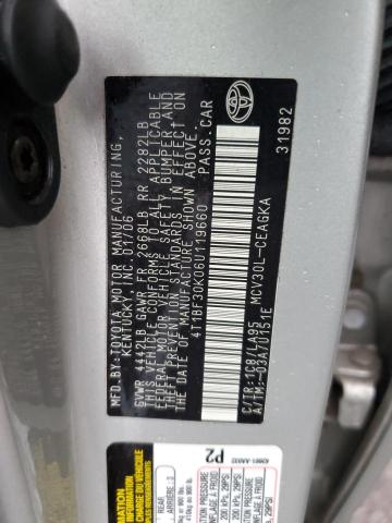 Photo 10 from auction – 2006 TOYOTA CAMRY LE with VIN 4T1BF30K06U119660