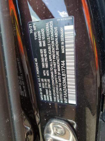 Photo 10 from auction – 2021 PORSCHE MACAN with VIN WP1AA2A53MLB17744