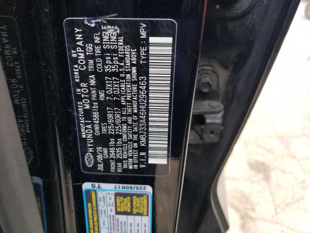 Photo 10 from auction – 2017 HYUNDAI TUCSON LIM with VIN KM8J33A46HU296463