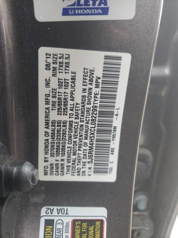 Photo 10 from auction – 2012 HONDA CR-V EX with VIN 5J6RM4H5XCL082299