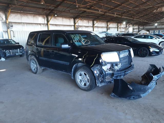 HONDA PILOT LX 2013 with VIN 5FNYF4H21DB076851 - Photo from auction