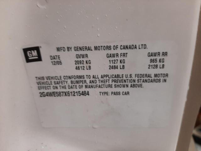Photo 10 from auction – 2006 BUICK LACROSSE C with VIN 2G4WE587X61215484
