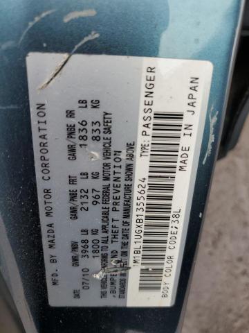 Photo 10 from auction – 2011 MAZDA 3 I with VIN JM1BL1UGXB1355624