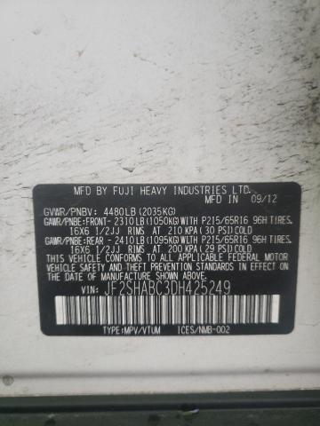 Photo 10 from auction – 2013 SUBARU FORESTER 2 with VIN JF2SHABC3DH425249