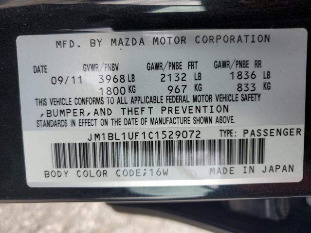 Photo 10 from auction – 2012 MAZDA 3 I with VIN JM1BL1UF1C1529072