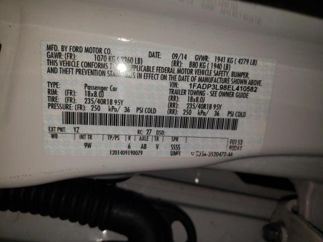 Photo 10 from auction – 2014 FORD FOCUS ST with VIN 1FADP3L98EL410582