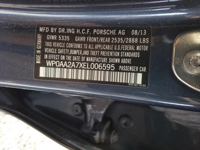 Photo 10 from auction – 2014 PORSCHE PANAMERA 2 with VIN WP0AA2A7XEL006595