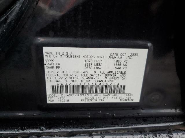 Photo 10 from auction – 2010 MITSUBISHI GALANT ES with VIN 4A32B3FF4AE009284