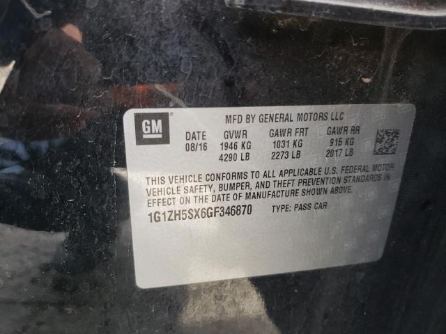 Photo 10 from auction – 2016 CHEVROLET MALIBU with VIN 1G1ZH5SX6GF346870