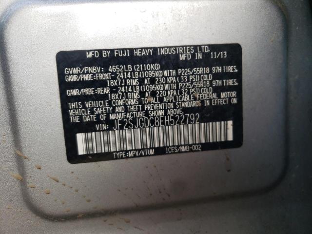 Photo 10 from auction – 2014 SUBARU FORESTER 2 with VIN JF2SJGDC8EH522792