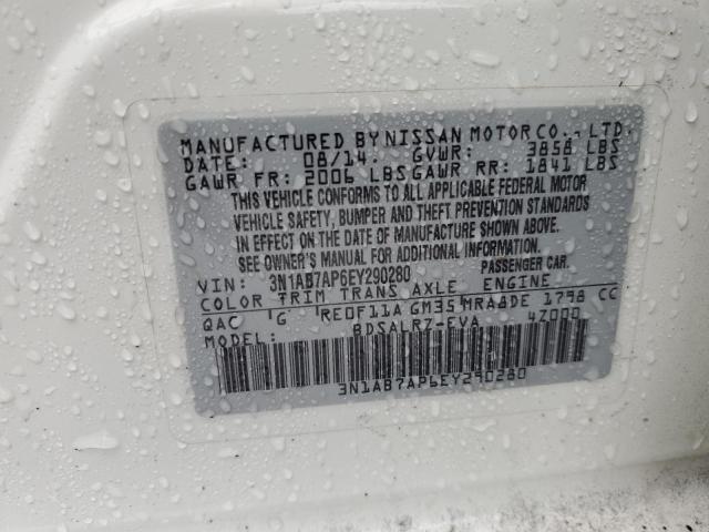 Photo 10 from auction – 2014 NISSAN SENTRA S with VIN 3N1AB7AP6EY290280