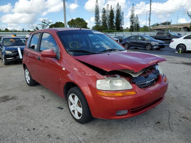 CHEVROLET AVEO BASE 2007 with VIN KL1TD66687B727358 - Photo from auction