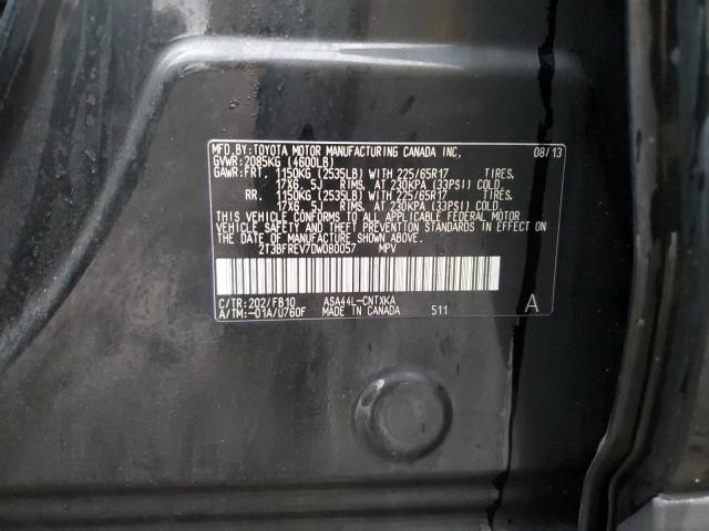 Photo 10 from auction – 2013 TOYOTA RAV4 LE with VIN 2T3BFREV7DW080057
