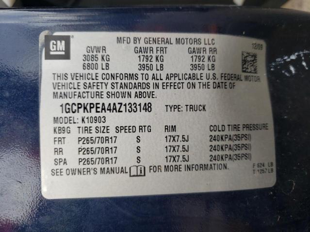 Photo 10 from auction – 2010 CHEVROLET SILVERADO with VIN 1GCPKPEA4AZ133148