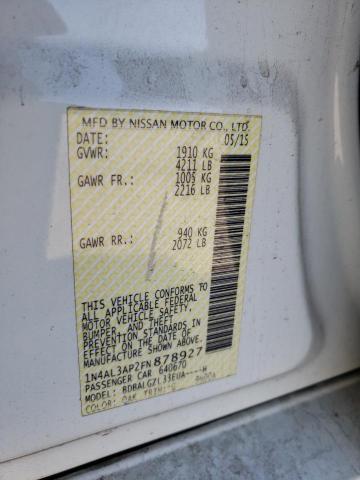 Photo 10 from auction – 2015 NISSAN ALTIMA 2.5 with VIN 1N4AL3AP2FN878927