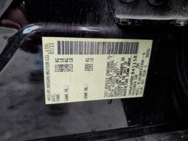 Photo 10 from auction – 2013 NISSAN MAXIMA S with VIN 1N4AA5AP0DC845158