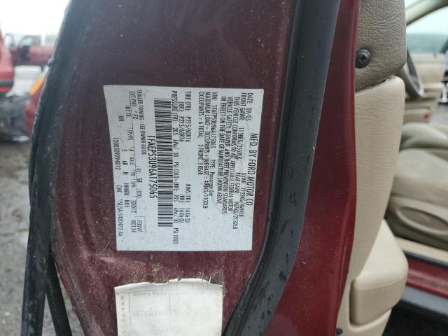 Photo 10 from auction – 2006 FORD TAURUS SE with VIN 1FAFP53U96A175065