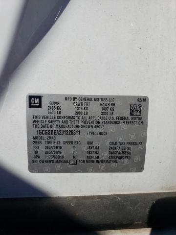 Photo 10 from auction – 2018 CHEVROLET COLORADO with VIN 1GCGSBEA2J1228311