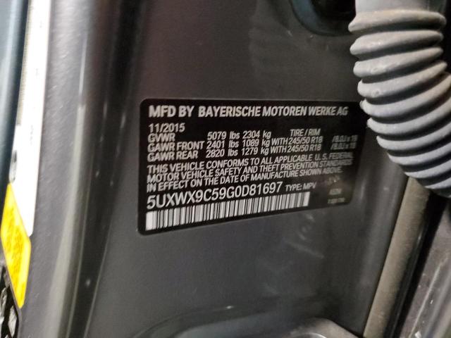 Photo 10 from auction – 2016 BMW X3 XDRIVE2 with VIN 5UXWX9C59G0D81697